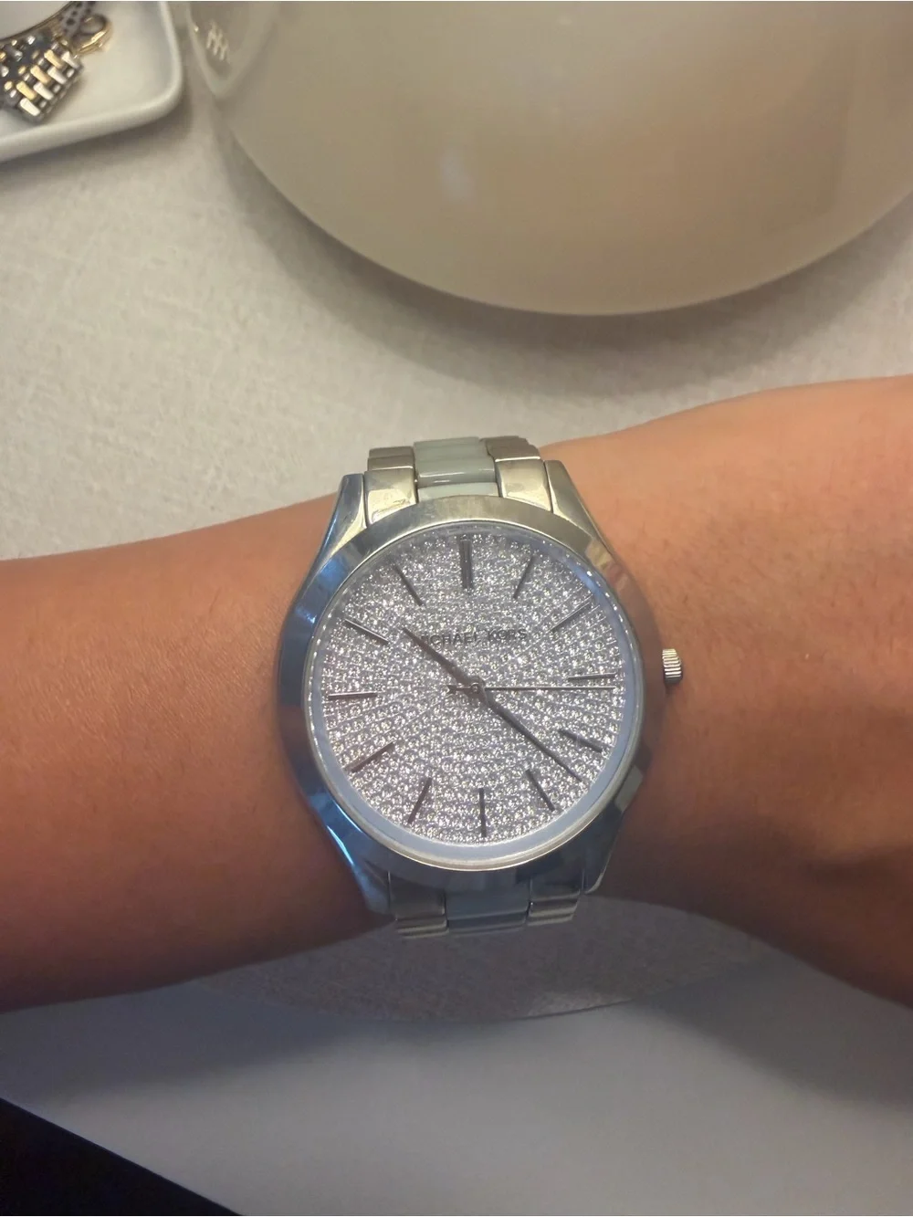 Michael Kors Silver Crystal Dial Women's Watch